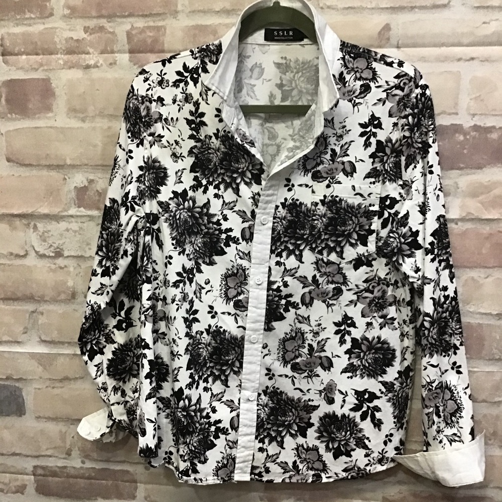SSLR Mens collection dress shirt size SM Classic